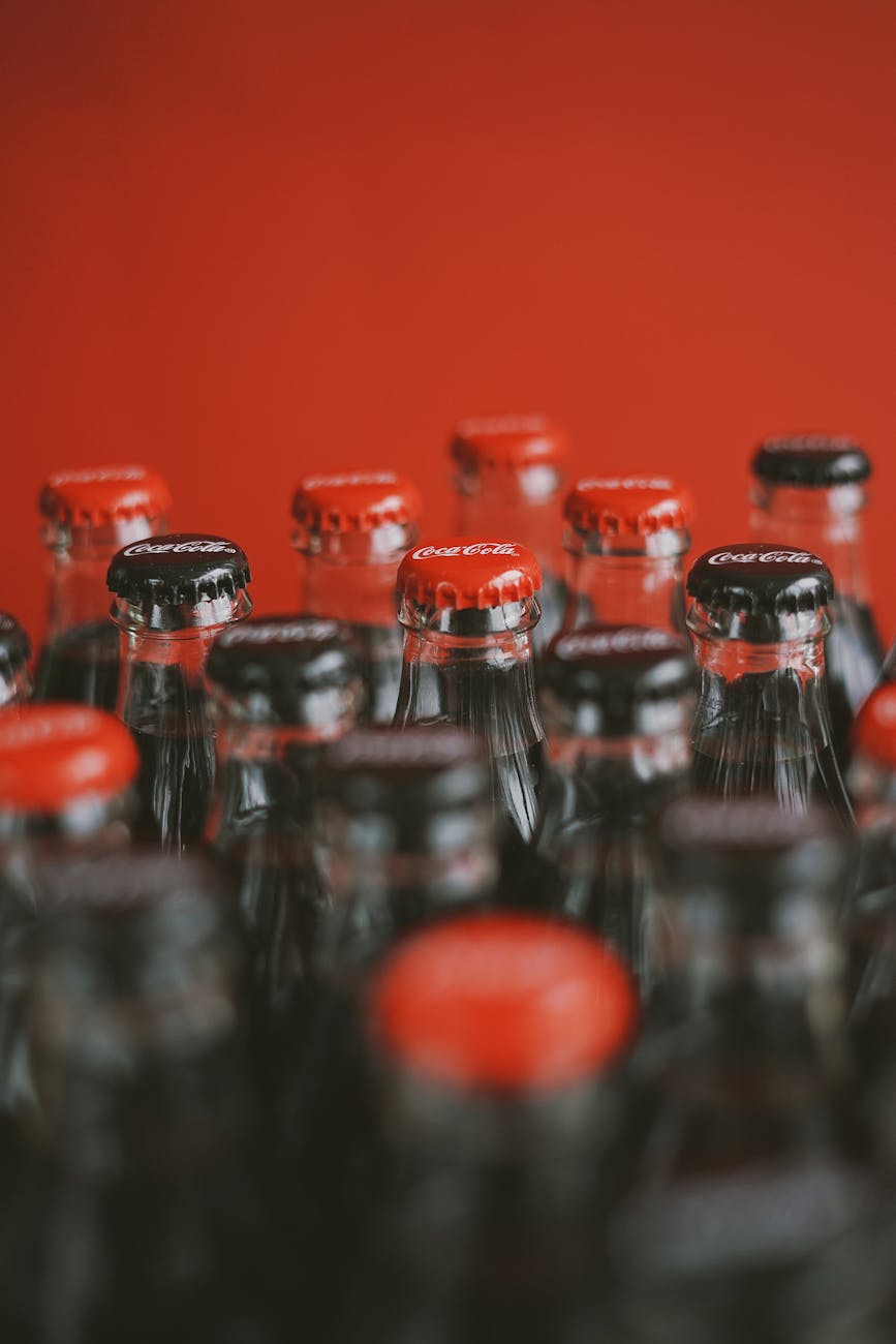 closed soda bottles