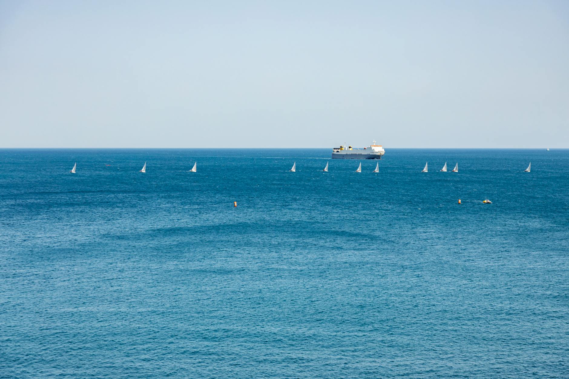 watercrafts in blue sea