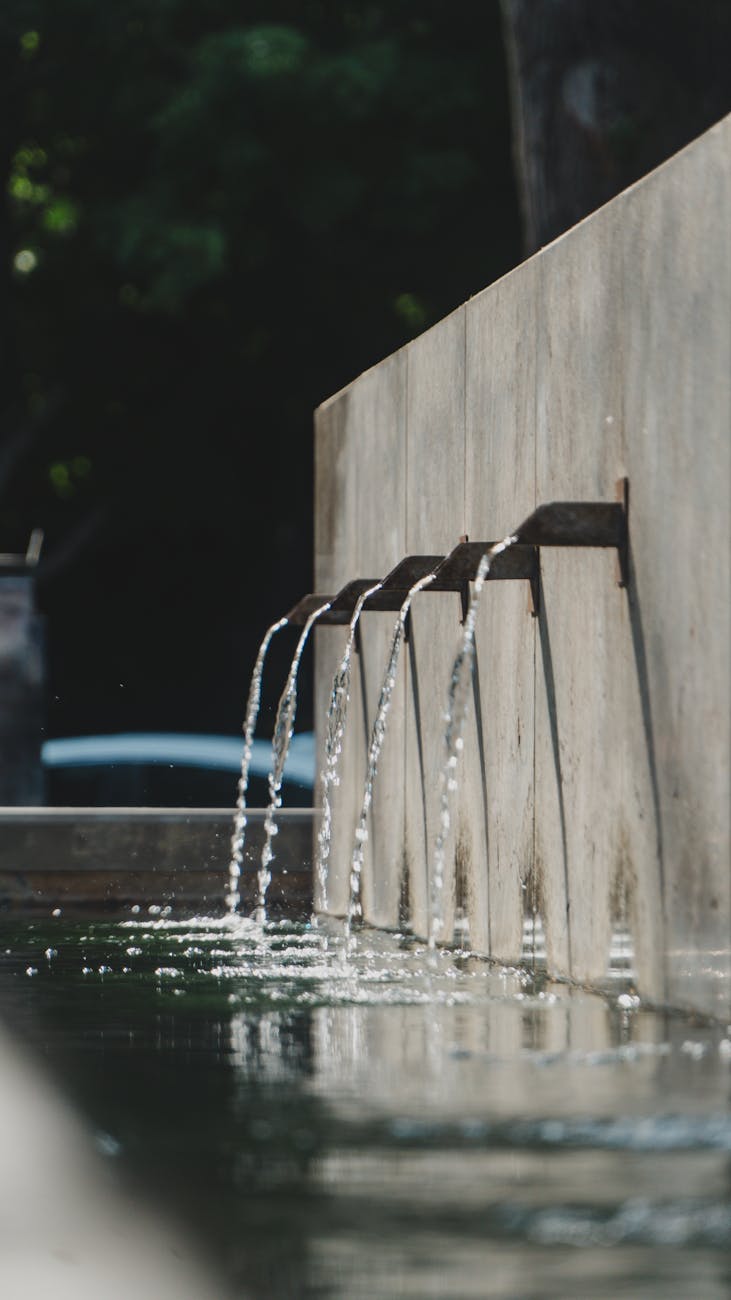 tranquil water feature in urban park setting
