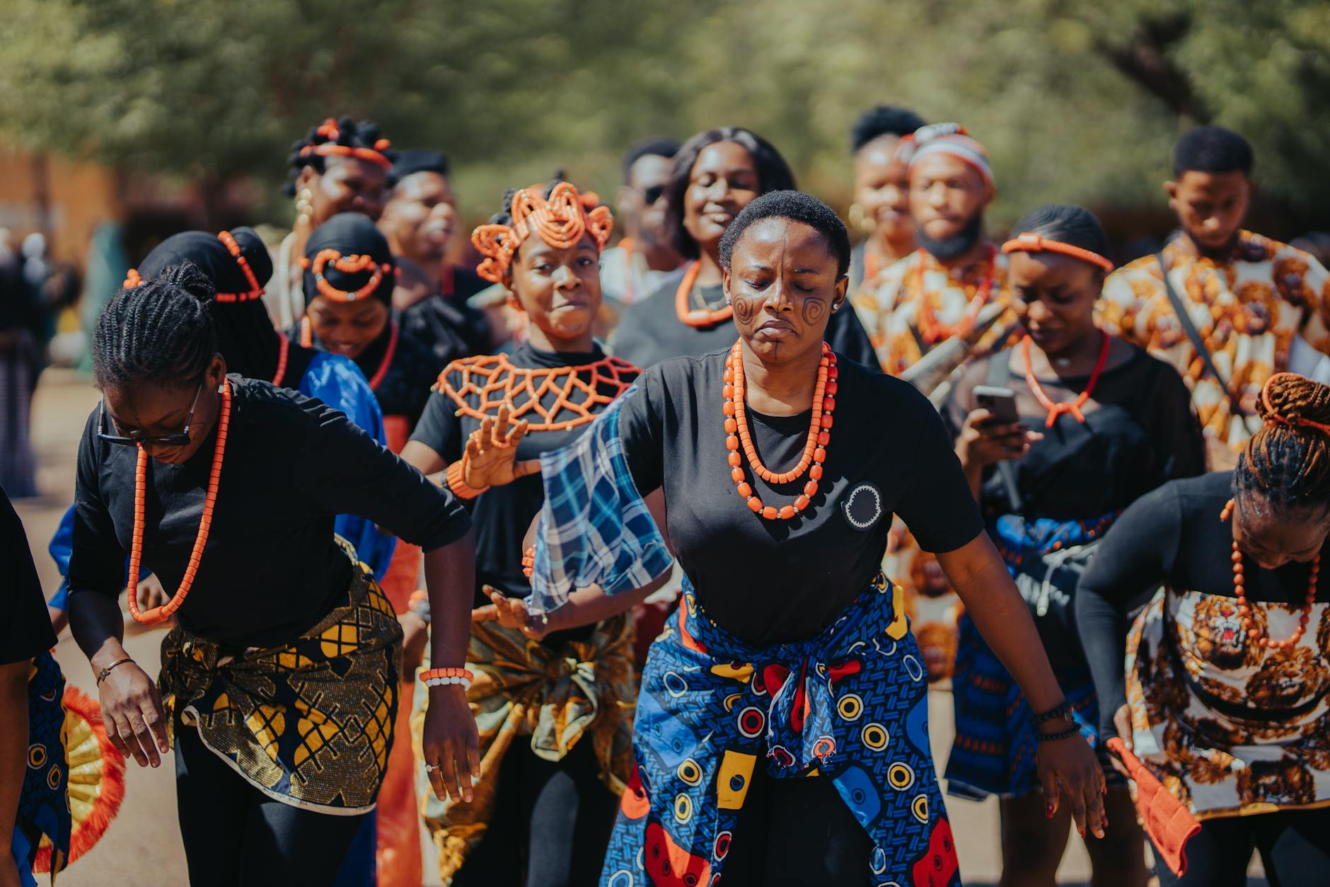 vibrant african cultural dance performance outdoors