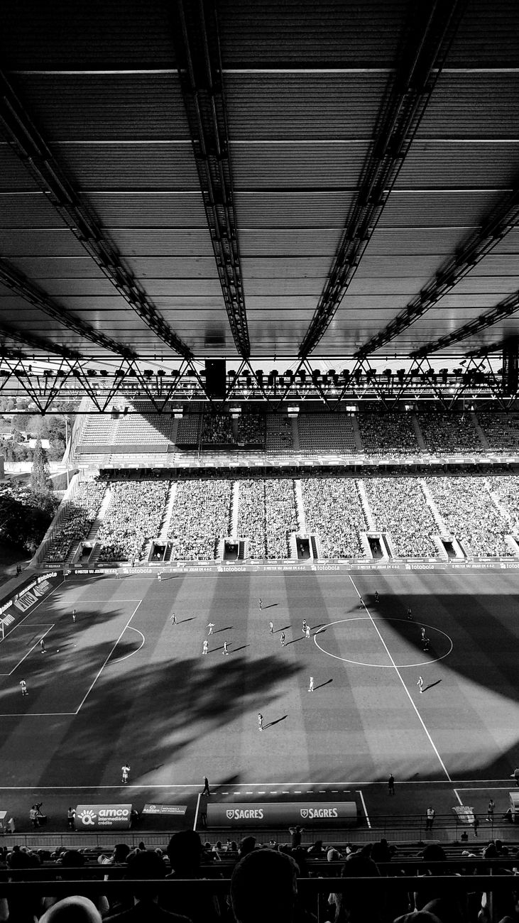 match at football stadium